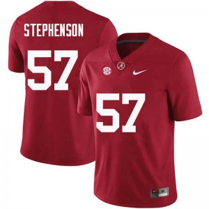 NCAA Men's Alabama Crimson Tide #57 Dwight Stephenson Stitched College Nike Authentic Crimson Football Jersey KF17M44OL